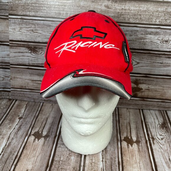 Nascar Other - Vintage Chevrolet Racing Men's OS Hat Cap Strapback Black Red NASCAR Cars NWOT